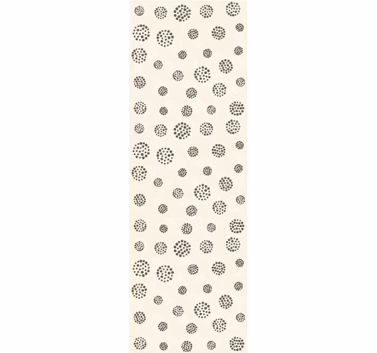 Papier peint cercles thème de motif à pois - TenStickers