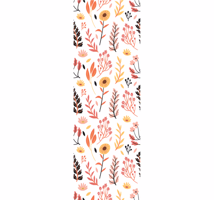 Papier peint floral conception botanique florale - TenStickers