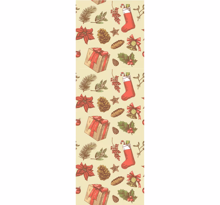 Papier peint de noël design festif de noël - TenStickers