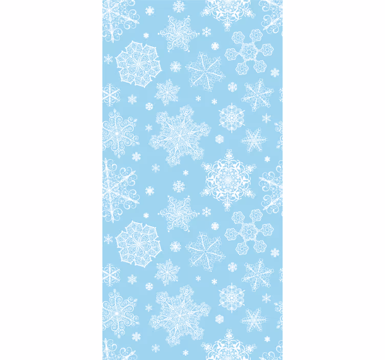Papier peint de Noël élégance du flocon de neige - TenStickers