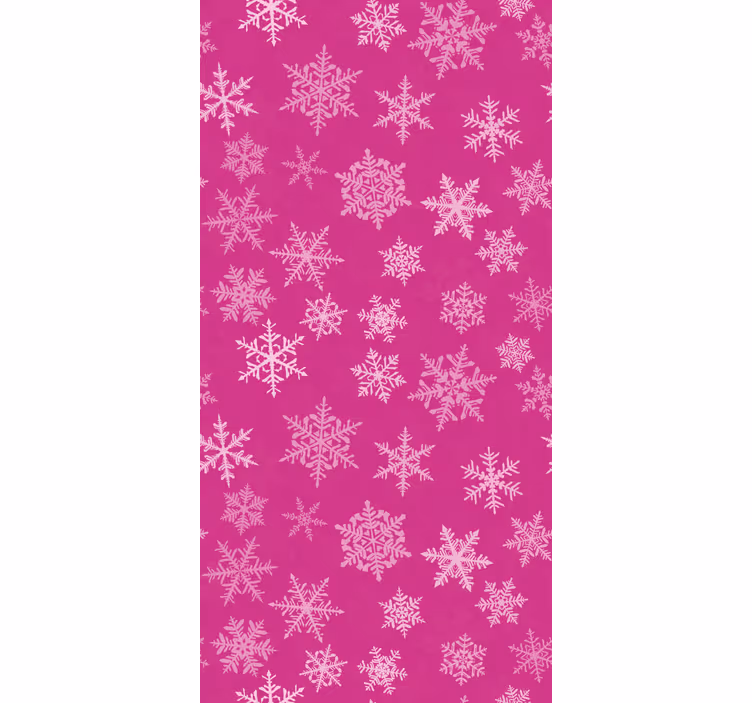 Papier peint de Noël flocons de neige de vacances - TenStickers