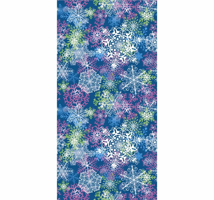 Papier peint de Noël ensemble de flocon de neige - TenStickers