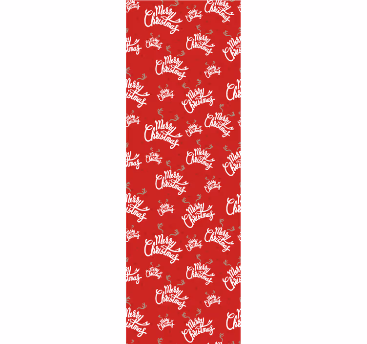 Papier peint de Noël motif de script festif - TenStickers