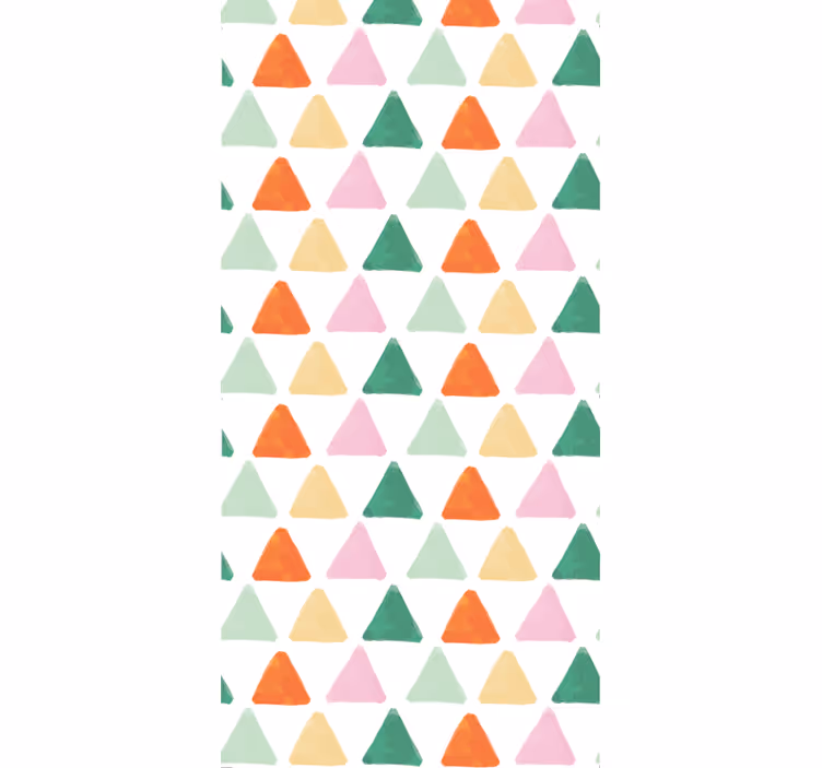 Papier peint formes géometriques motif triangulaire coloré - TenStickers