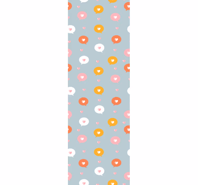 Papier peint cercles motif à pois fleuri - TenStickers