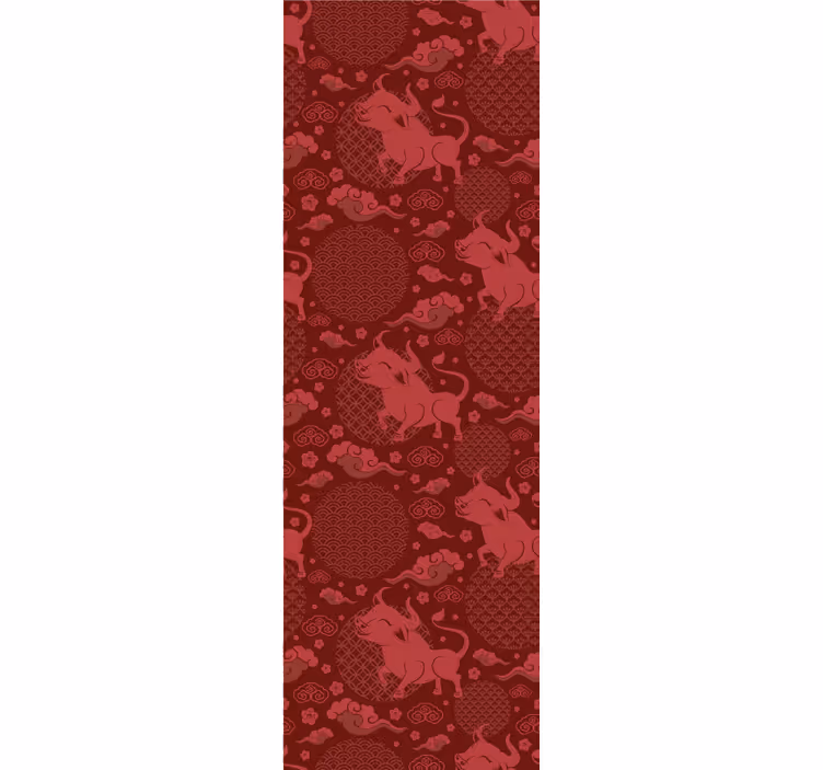 Papier peint animaux conception de motif de lion - TenStickers