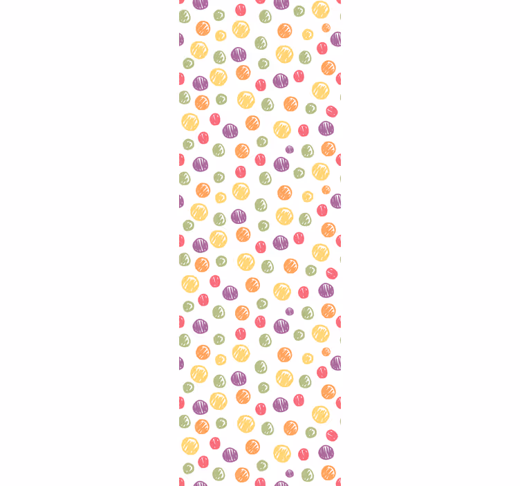 Papier peint cercles éclat de pois - TenStickers