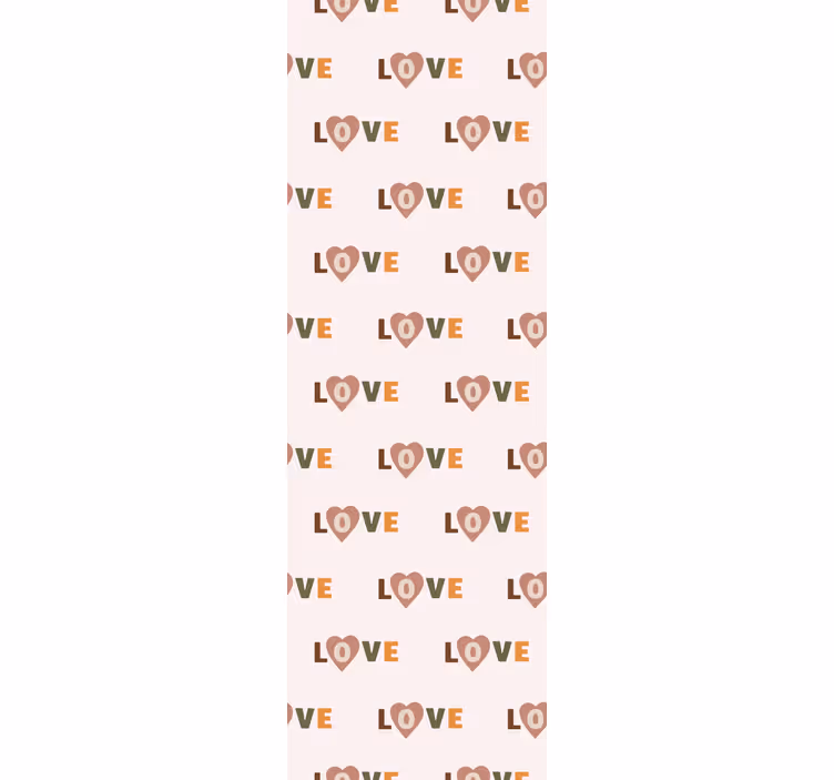 Papier peint texte motif mots d'amour - TenStickers