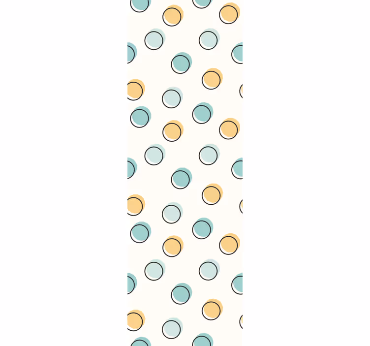 Papier peint cercles motif circulaire - TenStickers