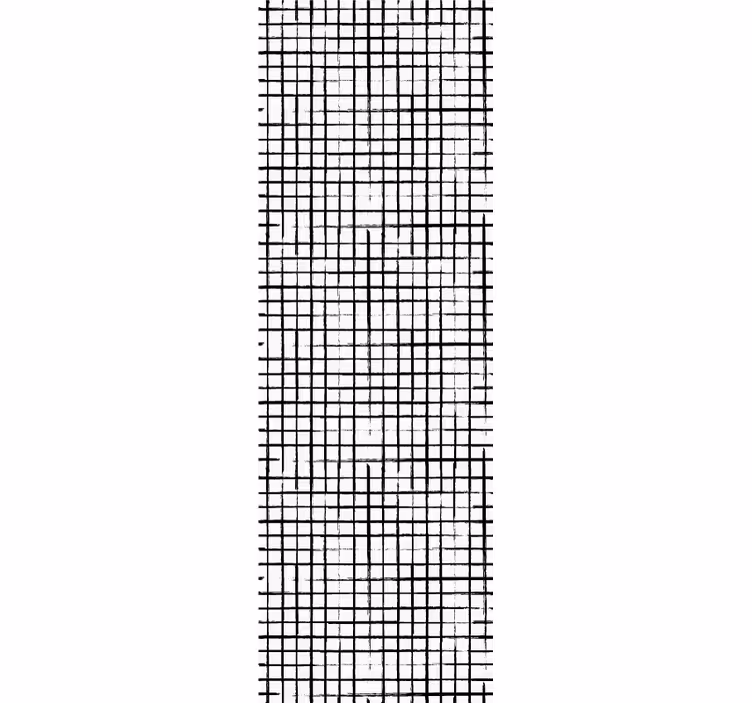 Papier peint formes géometriques quadrillage - TenStickers