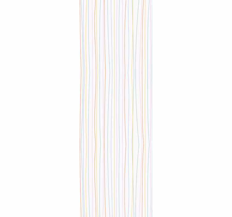 Papier peint ligne horizontale sérénité à rayures pastel - TenStickers