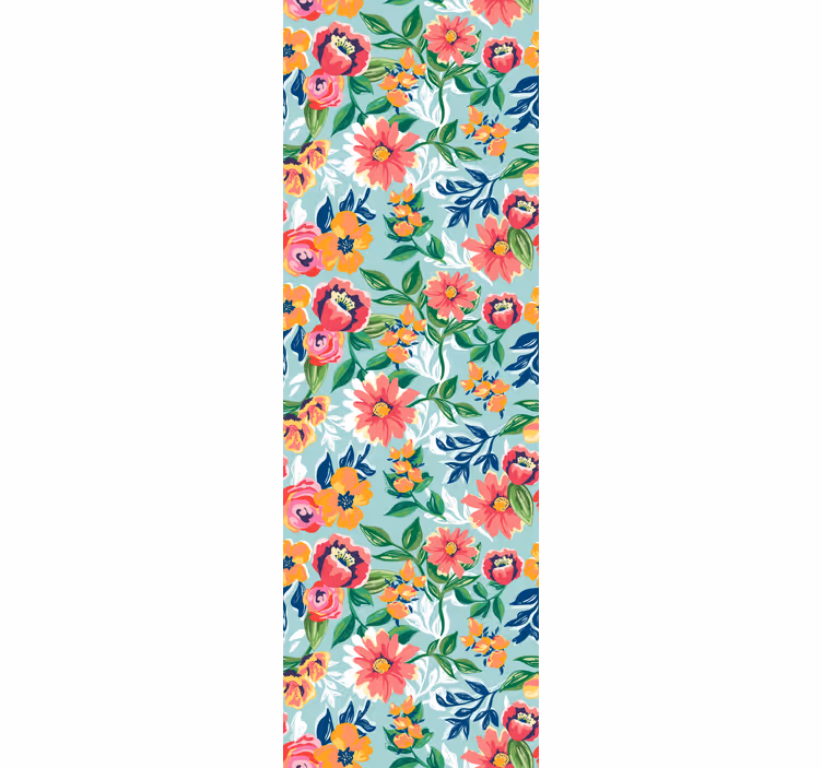 Papier peint floral conception de jardin fleuri - TenStickers