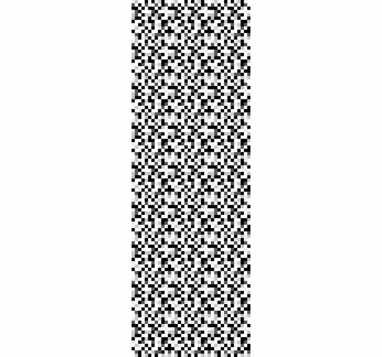 Papier peint formes géometriques pied de poule géométrique - TenStickers
