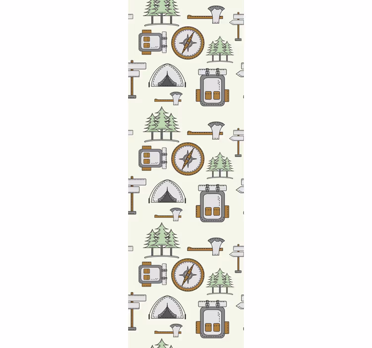 Papier peint art motifs d'aventure en plein air - TenStickers