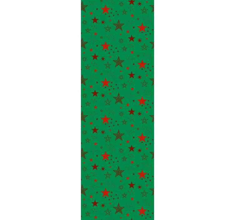 Papier peint de Noël motif d'étoile festive - TenStickers