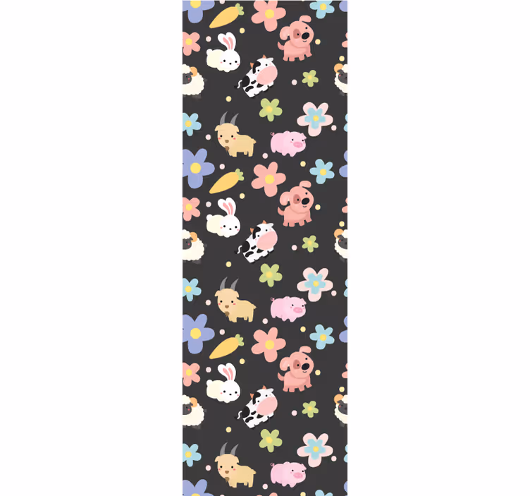 Papier peint animaux motif animalier amusant - TenStickers