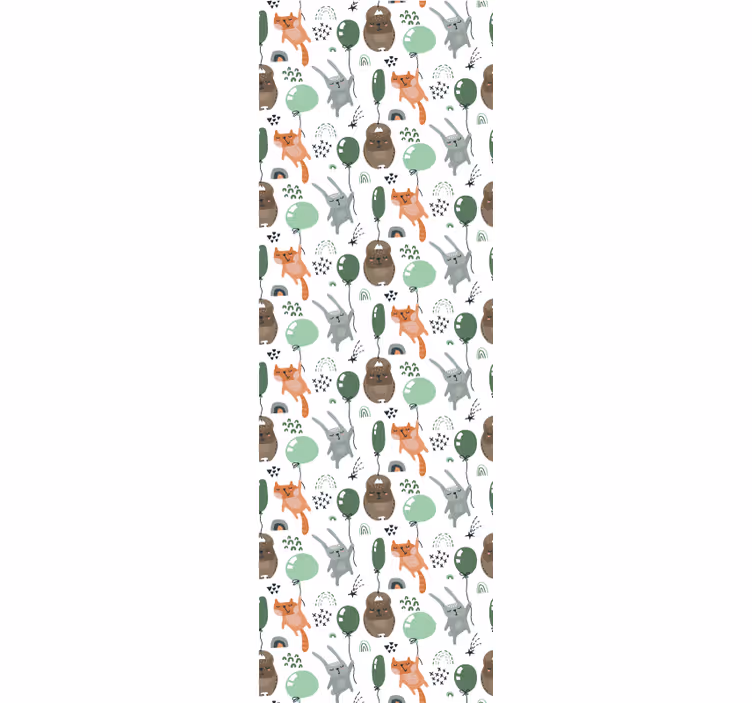 Papier peint animaux style d'animaux de la forêt - TenStickers