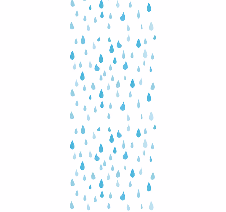 Papier peint nature motif de gouttes de pluie - TenStickers
