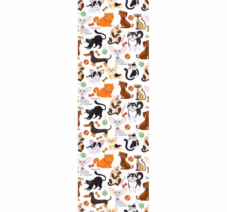 Papier peint animaux illustration d'animaux ludiques - TenStickers
