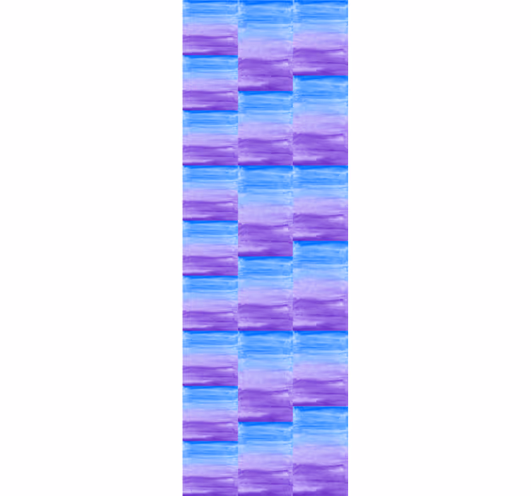 Papier peint formes géometriques damier coup de pinceau - TenStickers