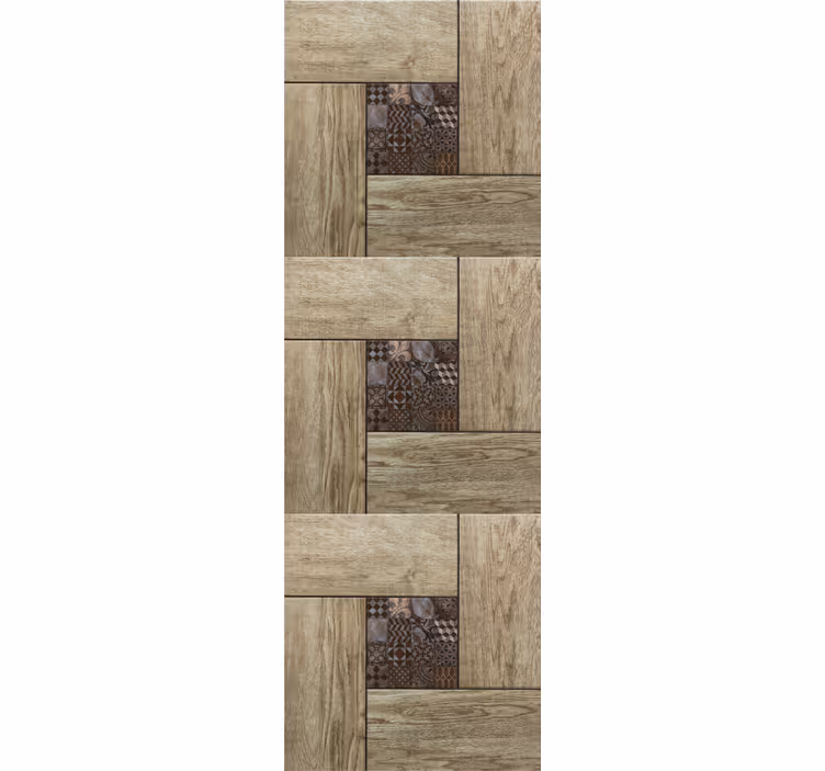 Papier peint bois panneaux en bois factice - TenStickers