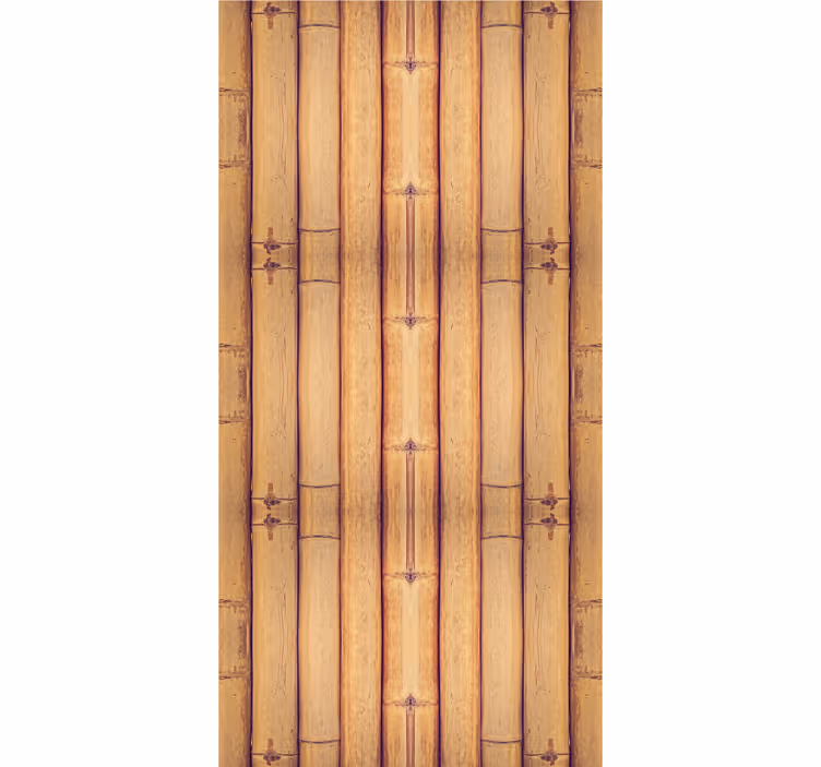 Papier peint briques texture de bambou - TenStickers