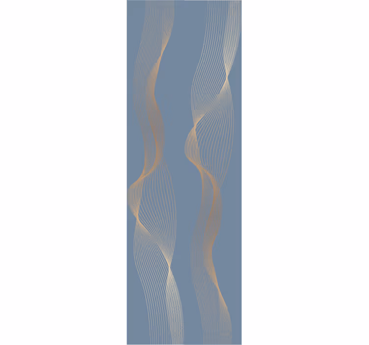 Papier peint abstrait vagues éthérées - TenStickers