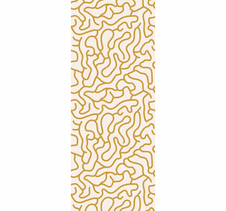 Papier peint formes géometriques motif de lignes courbes - TenStickers