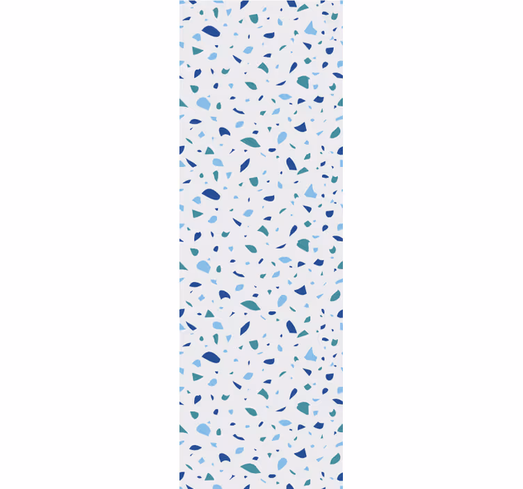 Papier peint motif terrazzo bleu simple - TenStickers