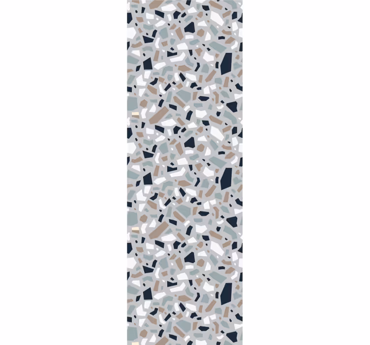 Papier peint motif terrazzo gris élégant - TenStickers