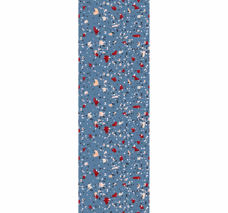 Papier peint texture imitation terrazzo bleu - TenStickers