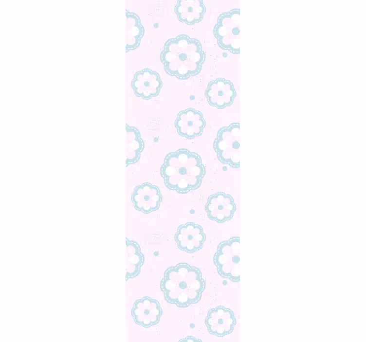Papier peint floral motif floral doux - TenStickers