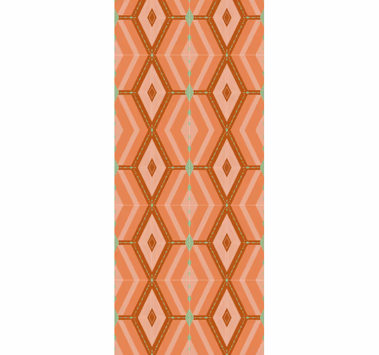 Papier peint formes géometriques motif à motifs de diamants - TenStickers