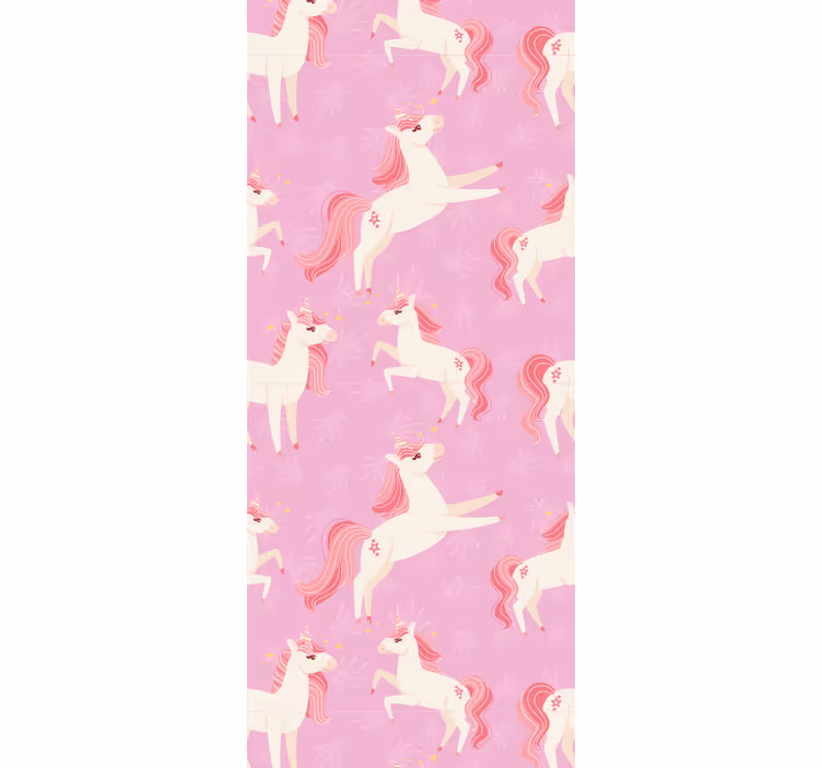 Papier peint animaux licornes dansantes - TenStickers