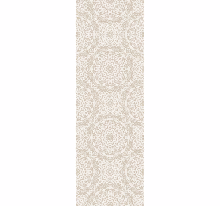 Papier peint fleuri médaillons ornementaux - TenStickers