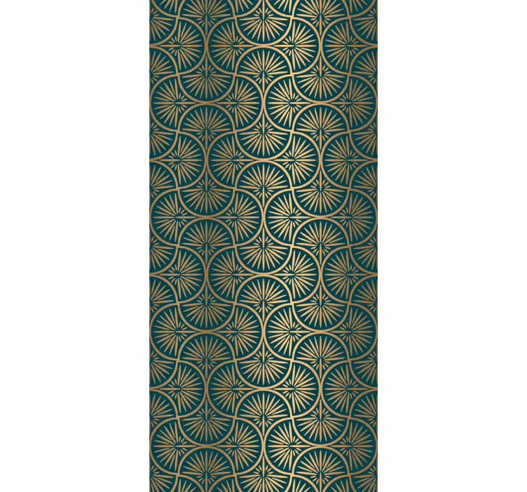 Papier peint ornemental motifs géométriques élégants - TenStickers