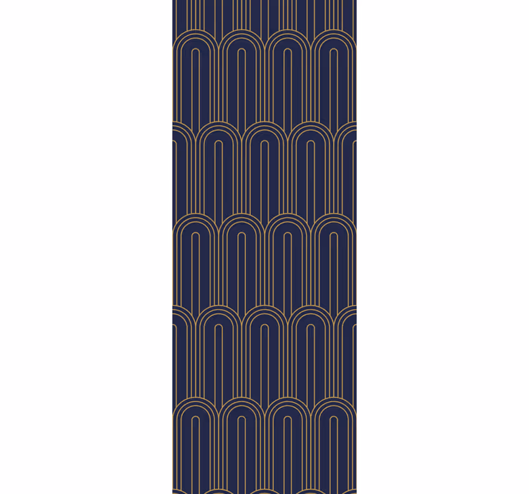 Papier peint moderne motif de ligne arquée - TenStickers
