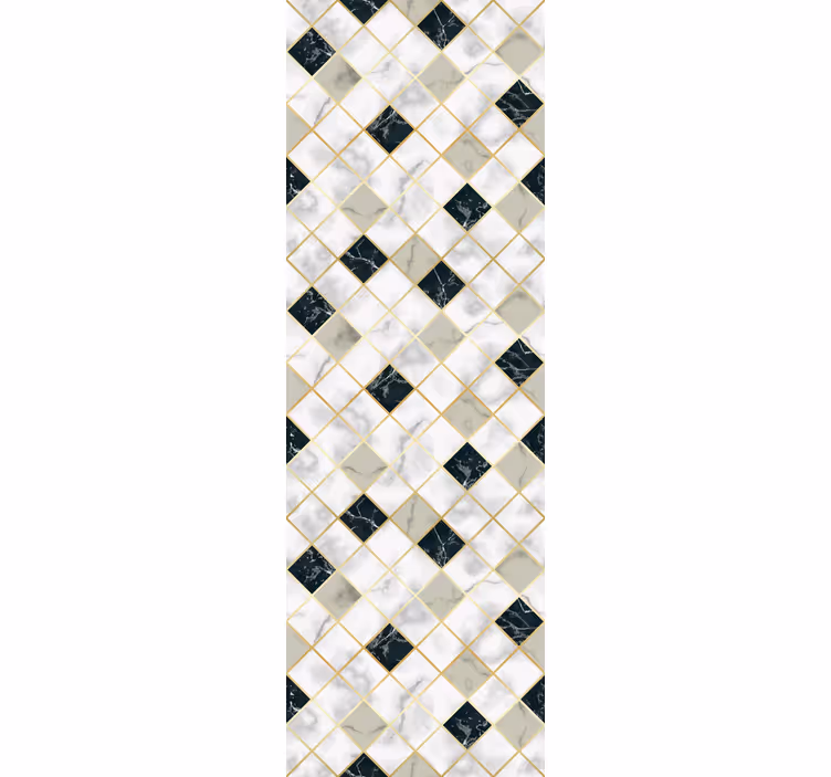 Papier peint effet marbre motif diamant élégant - TenStickers