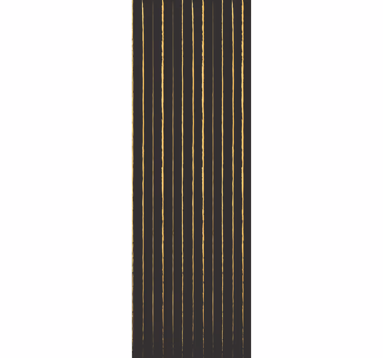 Papier peint rayures motif doré et noir - TenStickers