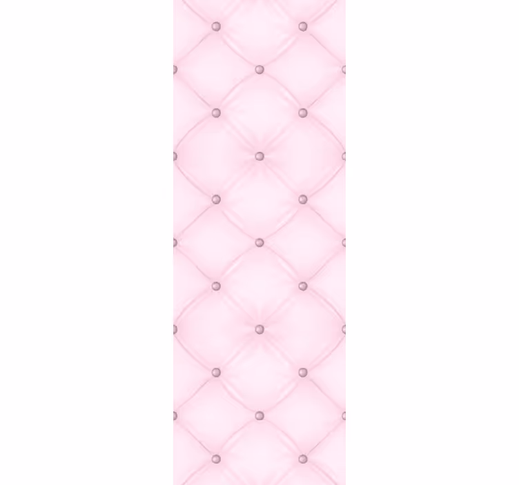 Papier peint texture élégant capitonnage à boutons roses - TenStickers