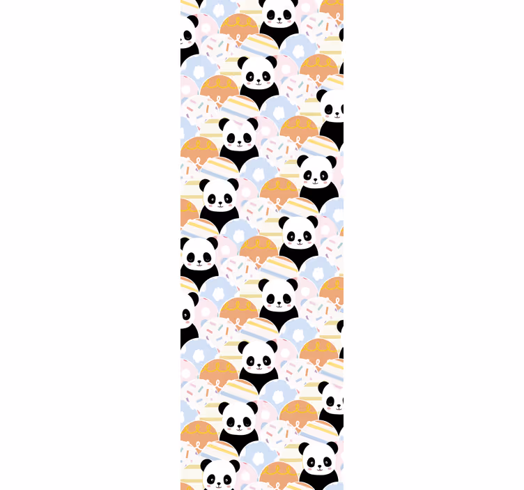 Papier peint animaux modèle de panda - TenStickers