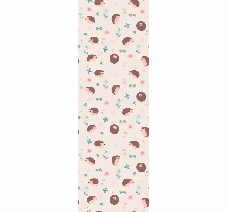 Papier peint animaux motifs de hérisson mignons - TenStickers