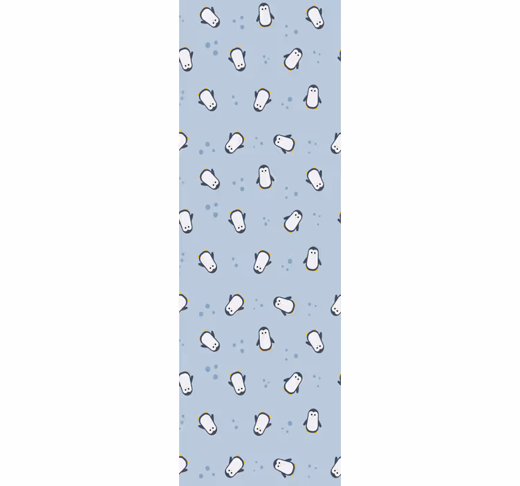 Papier peint chambre enfant motif de pingouin ludique - TenStickers
