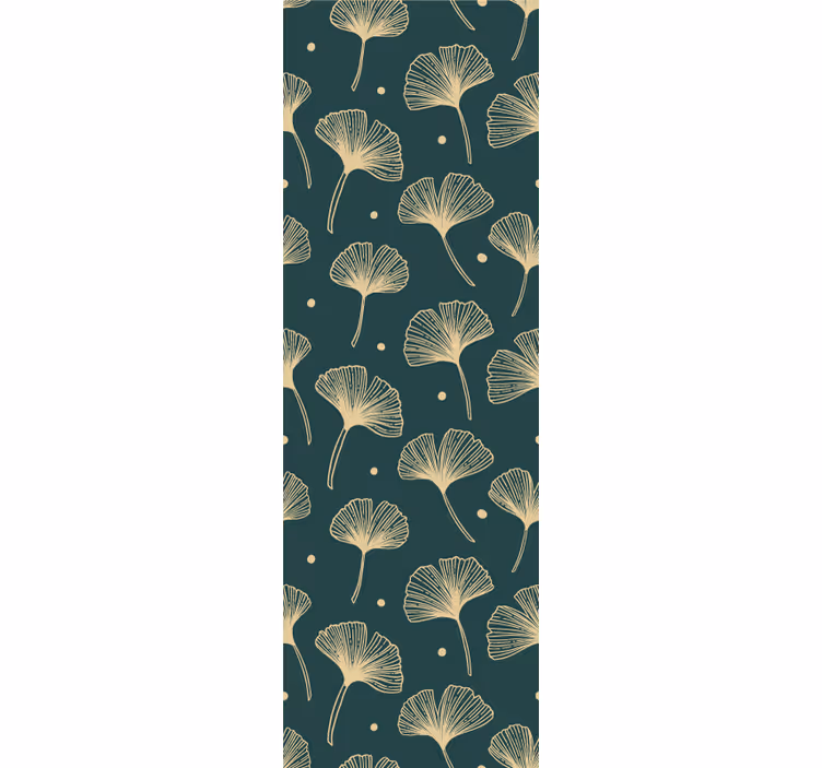 Papier peint feuillage élégant affichage de feuilles - TenStickers