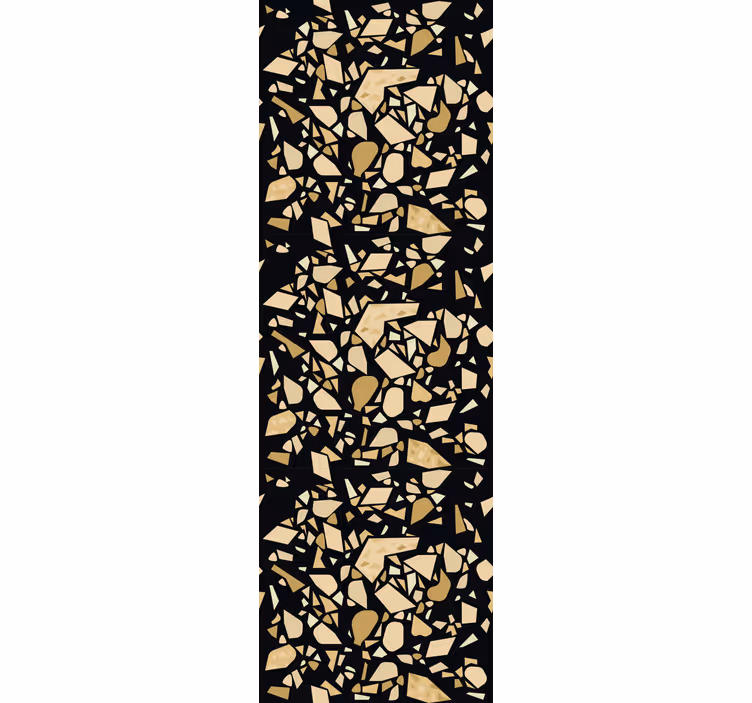 Papier peint abstrait motif mosaïque - TenStickers