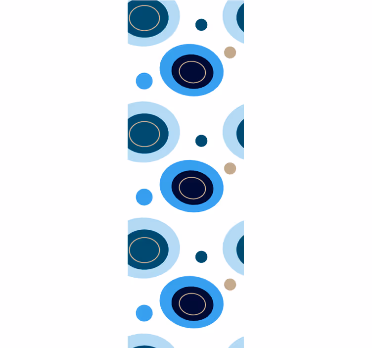 Papier peint cercles motifs abstraits circulaires - TenStickers
