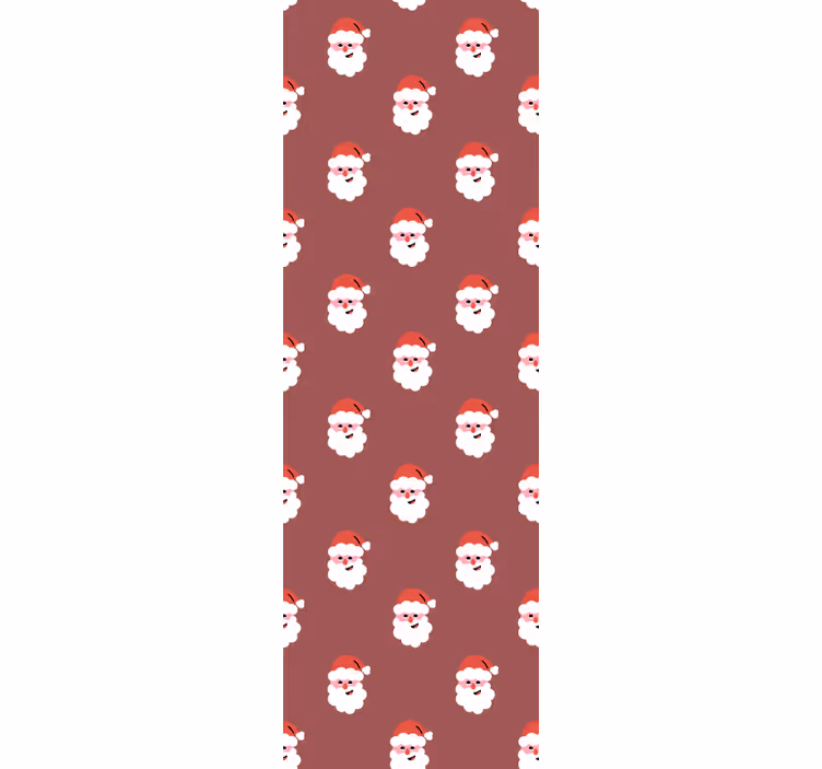 Papier peint de noël motif père noël - TenStickers