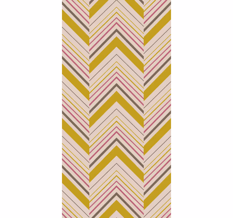 Papier peint rayures style de motif à chevrons - TenStickers
