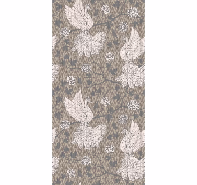 Papier peint oiseaux conception élégante de cygnes - TenStickers
