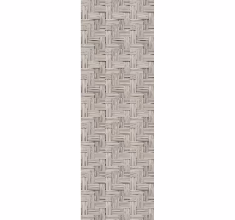 Papier peint texture motif osier gris - TenStickers
